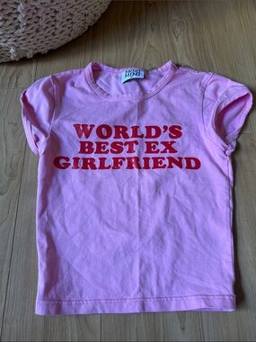 Pink 'World's Best Ex Girlfriend' Graphic Tee